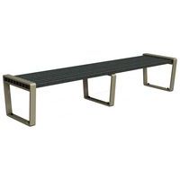 Banquette Arbane droite 240 cm Ipra/alu - Urbemob
