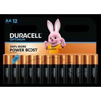 Pile Alcaline Optimum AA - 12 unités - Duracell