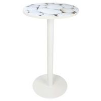 Table de réunion haute  Ø 60 cm plateau coloris Décor- Manutan Expert