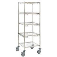 Chariot porte bacs GN livré à plat - 18 cases - Tournus equipement