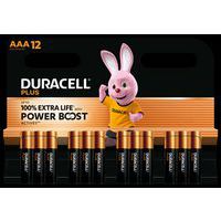 Pile alcaline AAA Plus Powerboost - 12 unités - Duracell