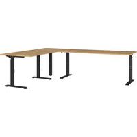 Bureau réglable en hauteur mécanique GW-Agenda - 260cm - Germania