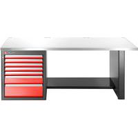 Etabli bas 7 tiroirs avec plateau inox - Facom