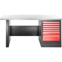 Etabli haut 7 tiroirs avec plateau inox - Facom