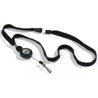 Lacet textile avec enrouleur et attache mousqueton - Durable