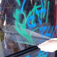Film sécurité anti-graffitis 125 microns - Luminis
