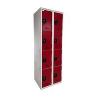 Vestiaire reconditionné - 8 cases - 2 colonnes - Acial