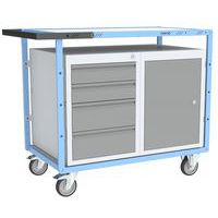 Servante établi équipée Eversteel - 4 tiroirs+1 porte - 250 kg - FIMM
