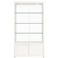 Vitrine exposition avec rangement - 95 x 50 x 200 cm - Sarazino