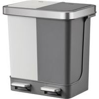 Poubelle à pédale tri sélectif Hana Duo - 2x10L - V-Part