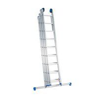 Échelle coulissante 4 parties en aluminium revêtu - Solide