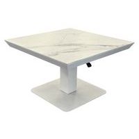Table basse Colombo réglable 80 x 80 cm kédra/alu - Pro Loisirs
