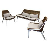 Ensemble détente Como wicker/alu coussin - Pro Loisirs