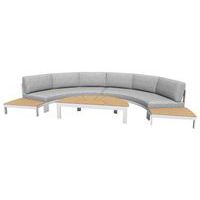 Ensemble détente Rhonda teck/alu - Pro Loisirs