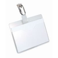 Porte-badge - Couverture partielle avec clip - Durable