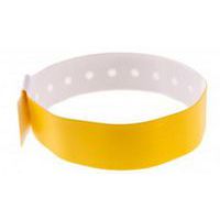 Bracelet plastique vinyle Type L Mat - Jaune - Sogedex