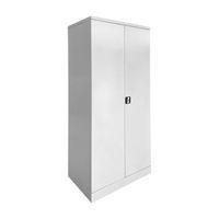 Armoire reconditionnée à portes battantes grise