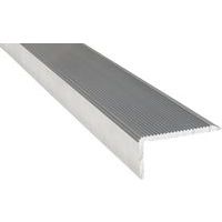 Nez de marche cornière strié Proople - 1,5m - Aluminium - Wattelez