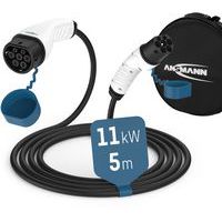 Câble de charge Type 2 pour véhicule électrique - 11KW - Ansmann