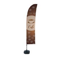 Drapeaux Ensemble Complet Café