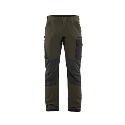 Pantalon maintenance stretch 4D vert/noir - Blåkläder