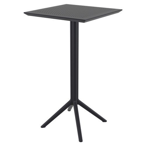 Table Haute Extérieure Pliante Encastrable - En Résine- 60x60 -kys Bar