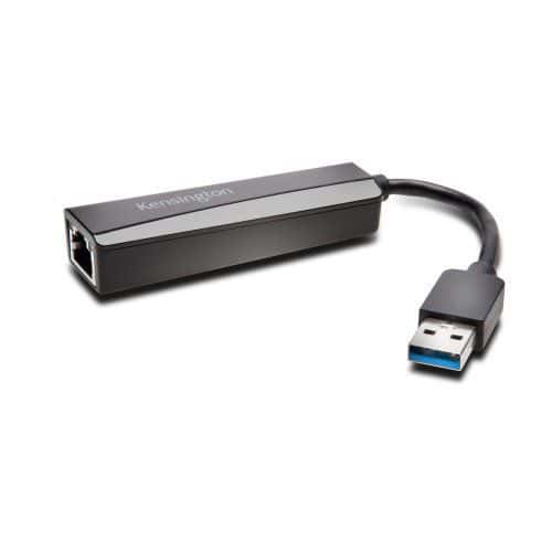 Adaptateur Ethernet UA0000E USB 3.0 - Noir - Kensington