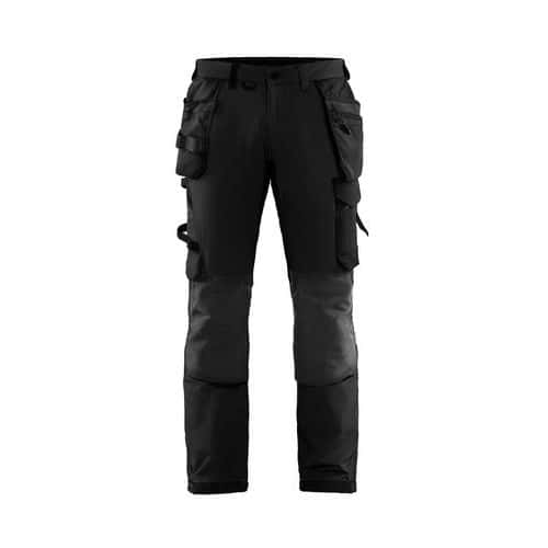 Pantalon artisan stretch 4D noir/gris foncé - Blåkläder