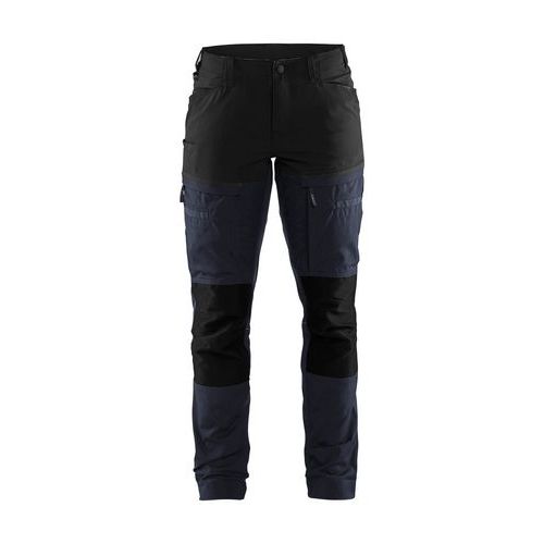 Pantalon maintenance +stretch femme bleu foncé/noir - Blåkläder