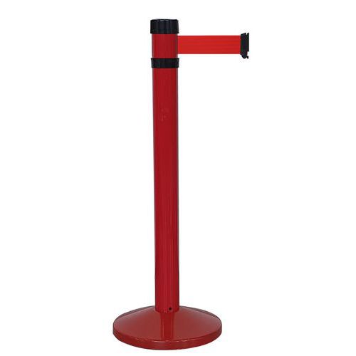 Poteau intérieur rouge à sangle 4m - Viso