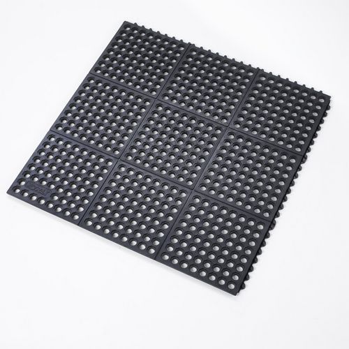 Tapis modulaire Cushion Ease™ GSII® Nitrile FR noir - Notrax