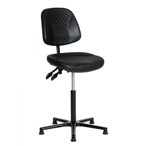 Siège Airplus assise haute réglable en hauteur sur patins - Sofame Siège Airplus assise haute réglable en hauteur sur patins - Sofame