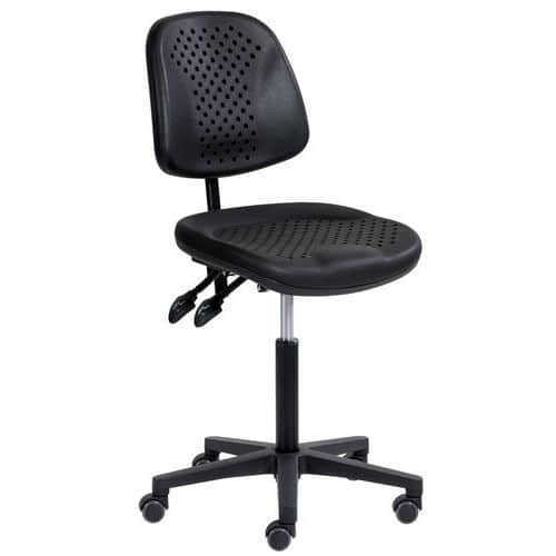 Siège Airplus assise moyenne réglable sur roulettes polyamide - Sofame