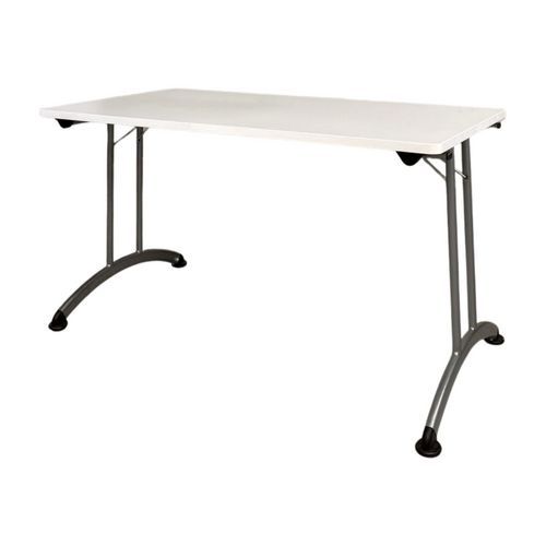 Table pliante reconditionnée - Plateau blanc Table pliante reconditionnée - Plateau blanc