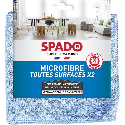 Lot de 2 microfibres pour toutes surfaces - Spado