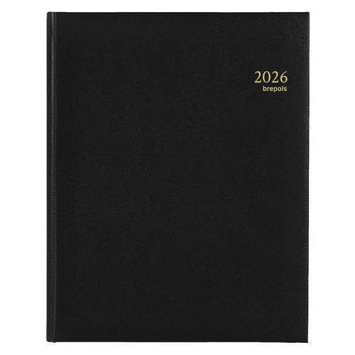 Agenda semainier Concorde noir - 21 x 27 cm - Année 2026 Agenda semainier Concorde noir - 21 x 27 cm - Année 2026