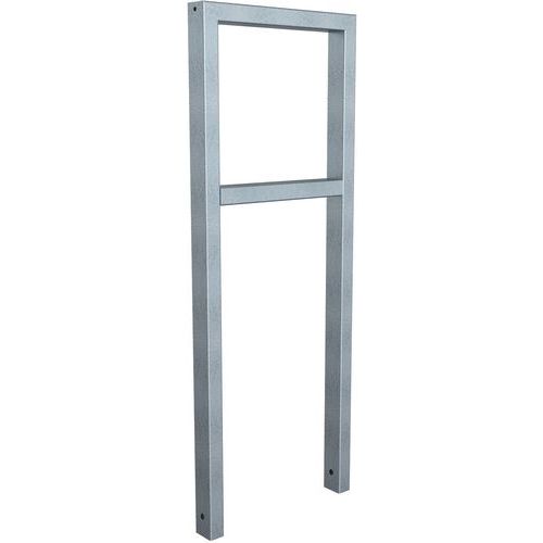 Arceau appui vélos tube rectangulaire barre transversale - Schake