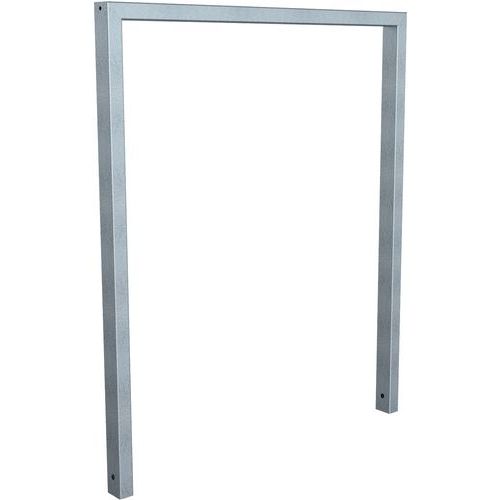 Arceau appui vélos tube rectangulaire sans barre transversale - Schake