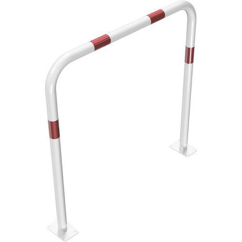 Arceau tube sans barre transversale à cheviller - Blanc/Rouge - Schake