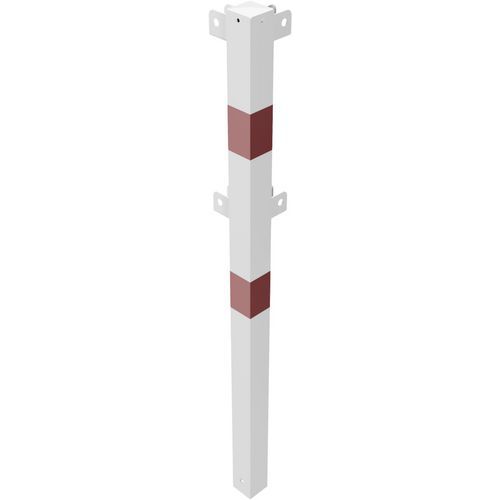 Poteau d'angle 90° balustrade protection bandes réfléchissantes-Schake