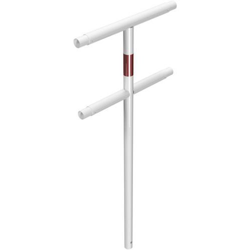 Poteau-support angle à bétonner et bandes réfléchissantes - Schake