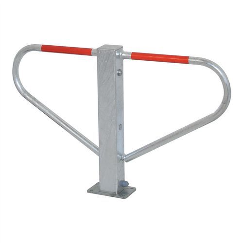 Barrière rabattable cylindre rond à cheviller réfléchissant - Schake