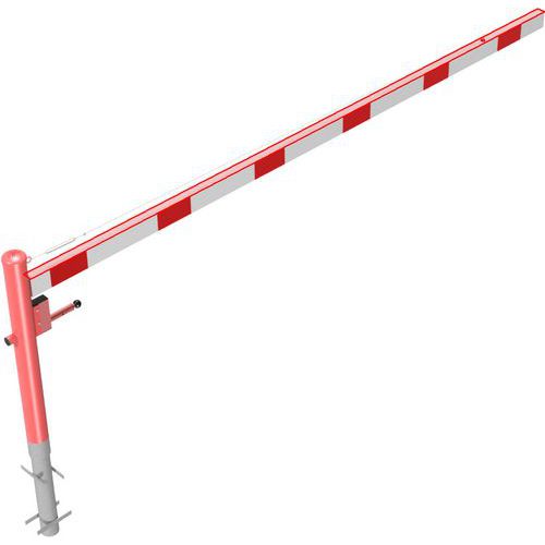 Barrière pivotante à bétonner serrure triangulaire-Schake