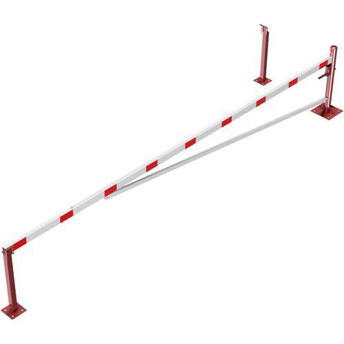 Barrière pivotante traverse à cheviller serrure profilée - Schake