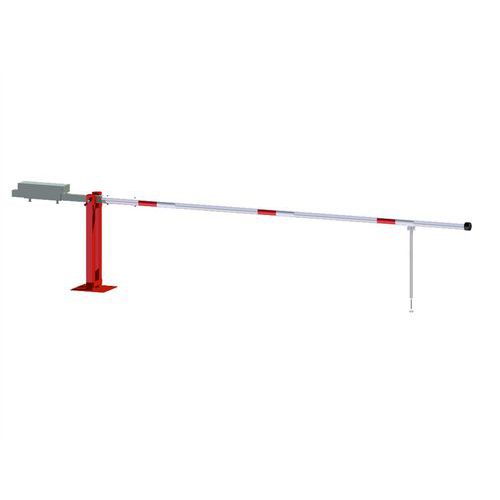 Barrière contrepoids béquille oscillante serrure triangulaire - Schake