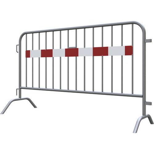 Barrière type D avec plaque avertissement - Schake