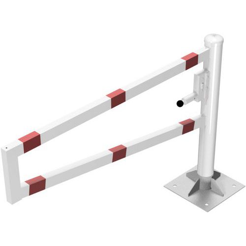 Barrière-porte pivotante à cheviller serrure profilée - Schake