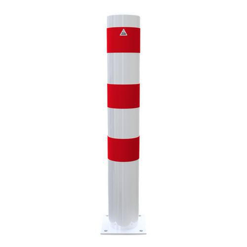 Borne d arrêt fixe à cheviller avec capuchon soudé-Rouge/Blanc-Schake Borne d arrêt fixe à cheviller avec capuchon soudé-Rouge/Blanc-Schake