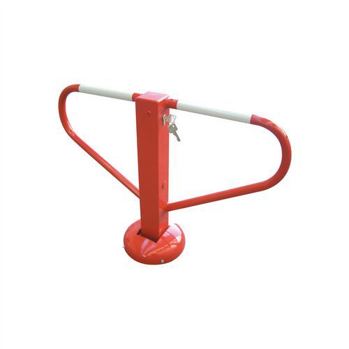 Borne résistante rabattable avec serrure profilée à pistons-Schake Borne résistante rabattable avec serrure profilée à pistons-Schake