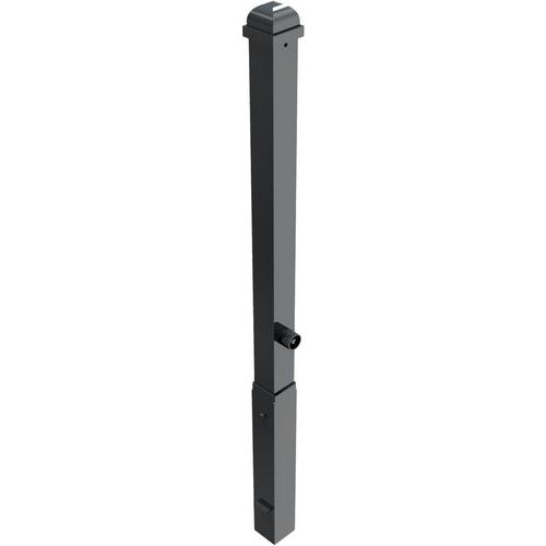 Borne décorative acier 473B amovible blocage triangulaire-Schake